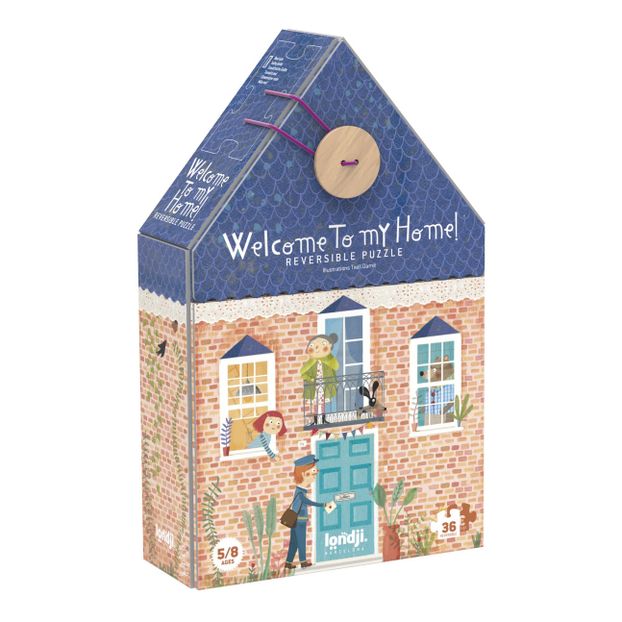 Double-sided Welcome To My Home Puzzle - 36 pieces -product
