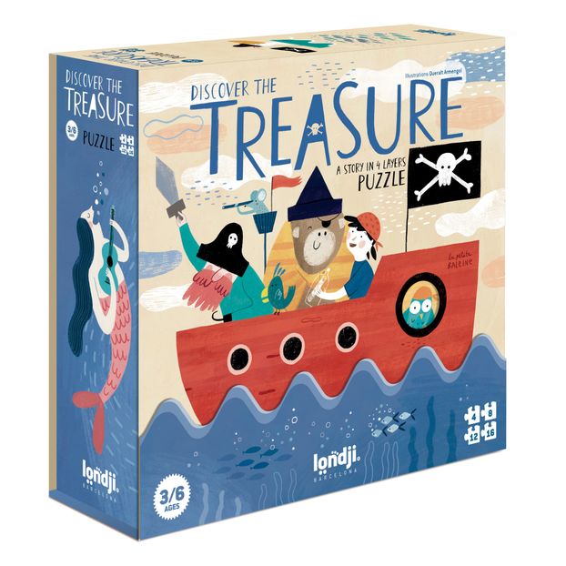 Discover The Treasure Overlay Puzzle - 40 pieces -product