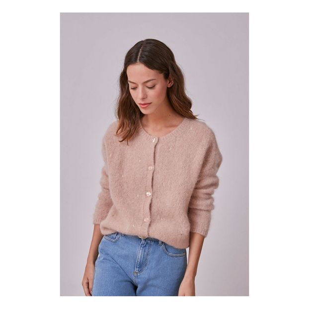 Cardigan Domisette Kid Mohair et Laine-product