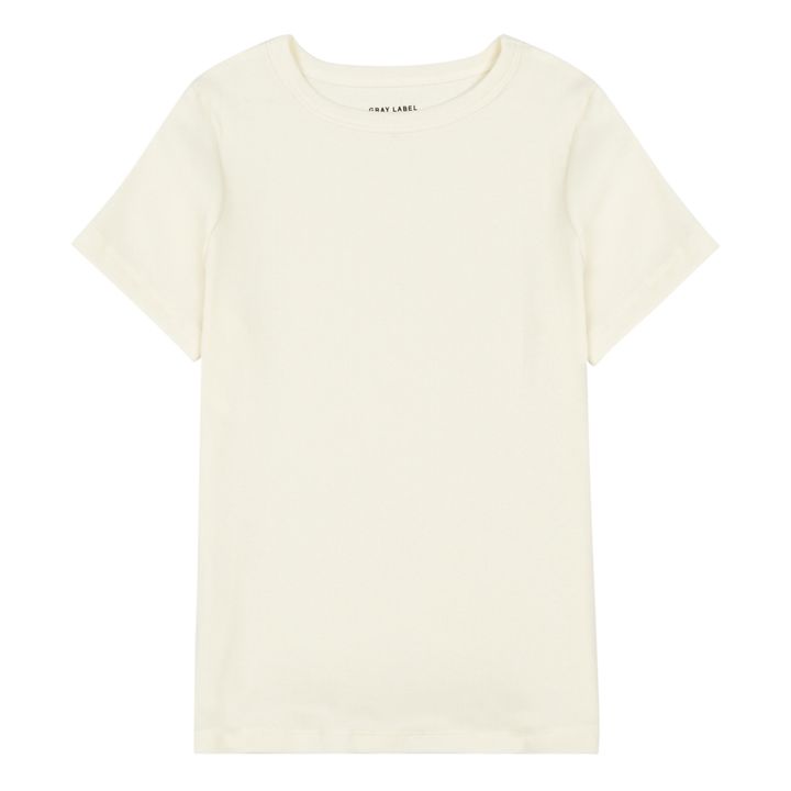 Camiseta de algodón orgánico | Blanco Roto- Imagen del producto n°0
