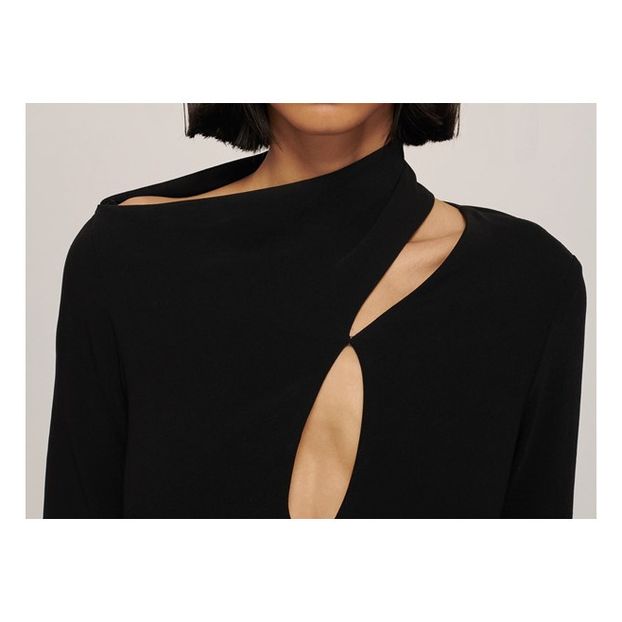 Robe Clément Georgette Stretch à Découpes-product