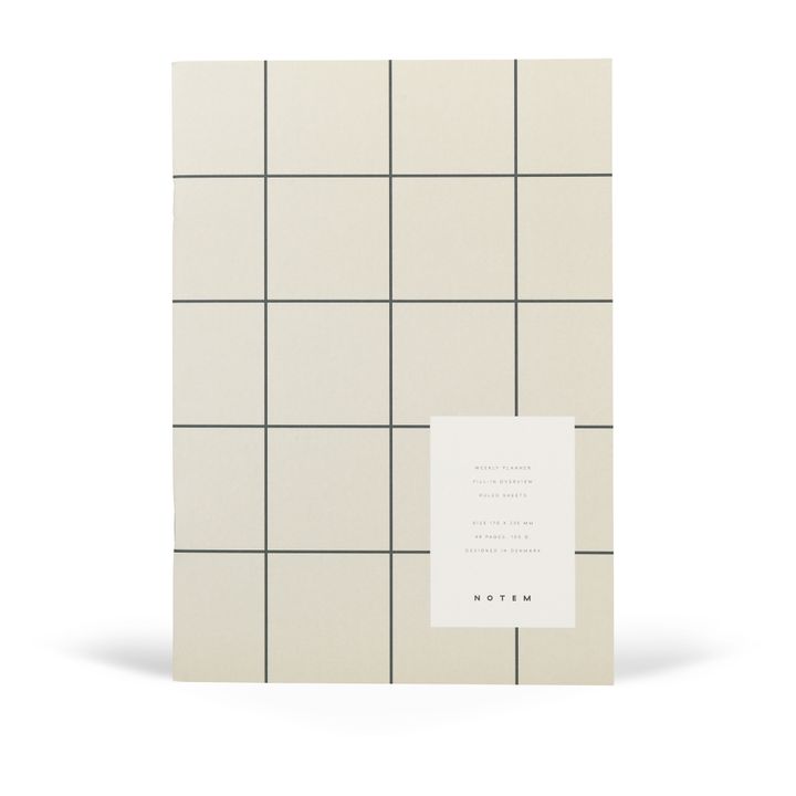 Agenda Hebdomadaire Milo - 26 semaines | Gris clair- Image produit n°0