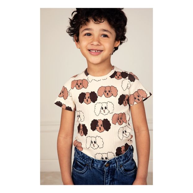 T-shirt cane in cotone bio-product