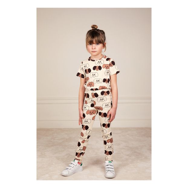 Leggings con cane in cotone bio-product