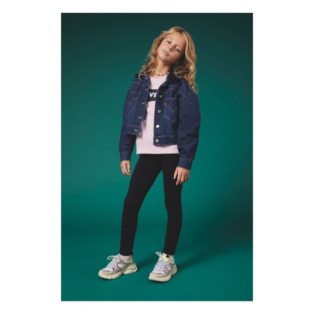 Veste Denim Col Façon Fourrure-product