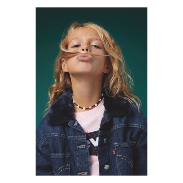 Faux Fur Collar Denim Jacket-product