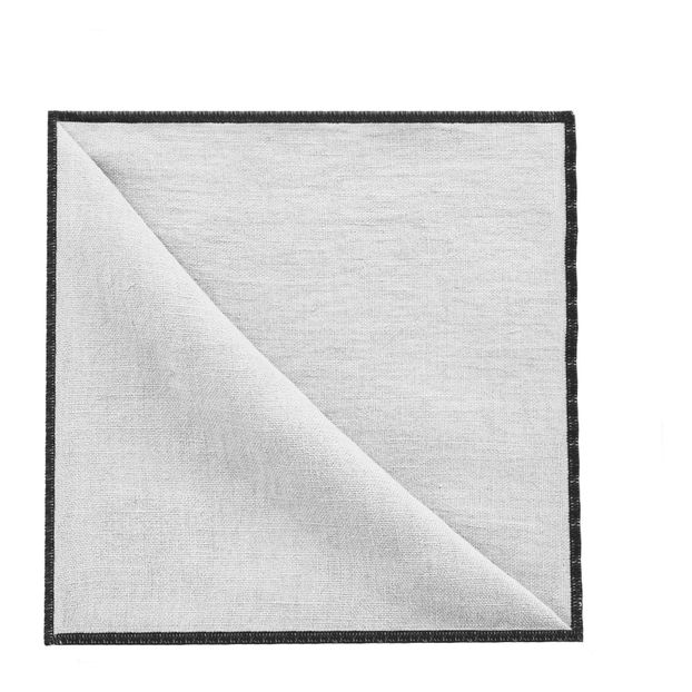 Servilleta de mesa de Lino lavado perfilado - Set de 4-product