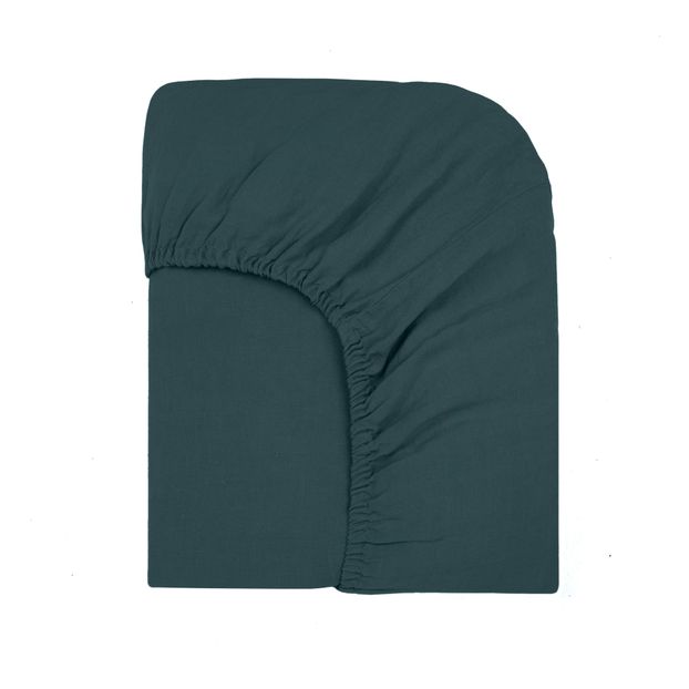 Washed linen fitted sheet-product