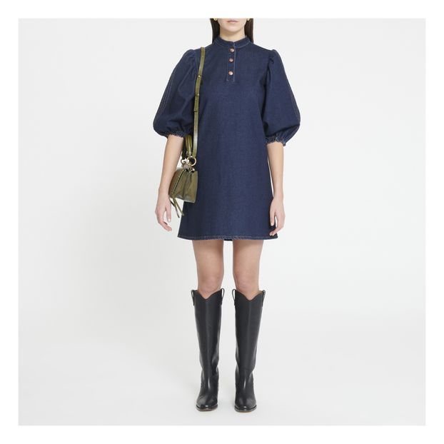 Robe Denim Manches Ballon-product