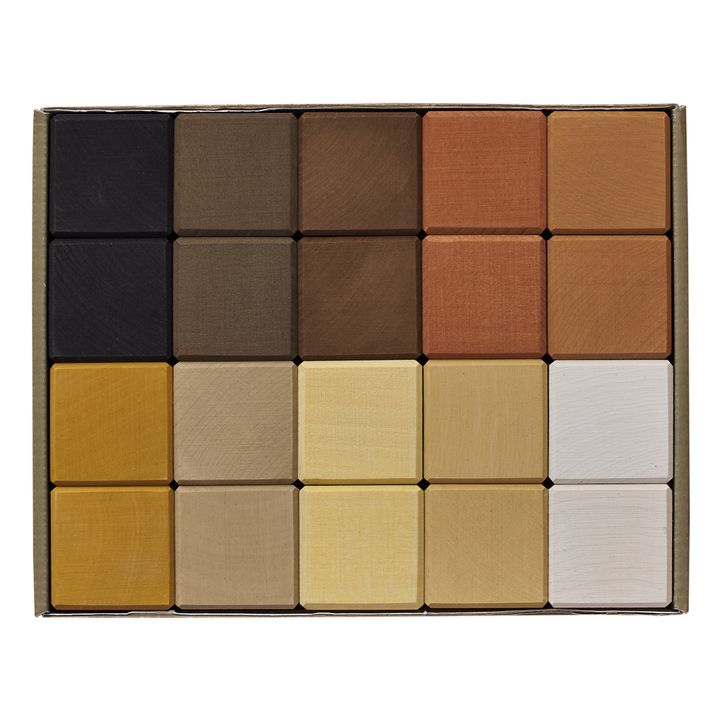 Cubos de madera - 20 piezas- Imagen del producto n°0