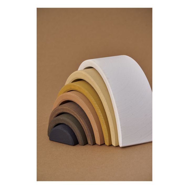 Regenbogen aus Holz Weiß- Produktbild Nr. 1