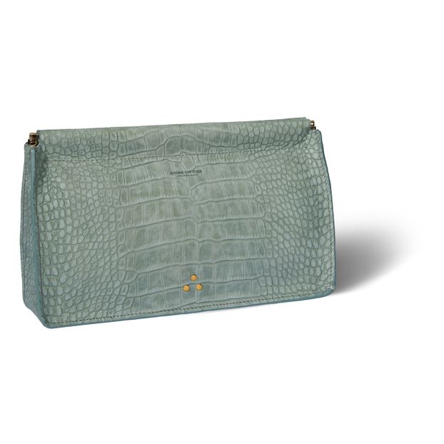 Pochette Clic Clac L Veau Nubuck Façon Croco-product