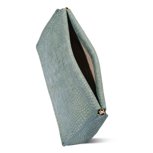 Pochette Clic Clac L Veau Nubuck Façon Croco-product