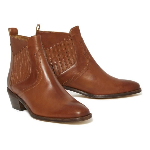 Botines Santiag de cuero vegetal-product