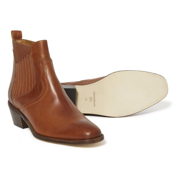 Botines Santiag de cuero vegetal-product