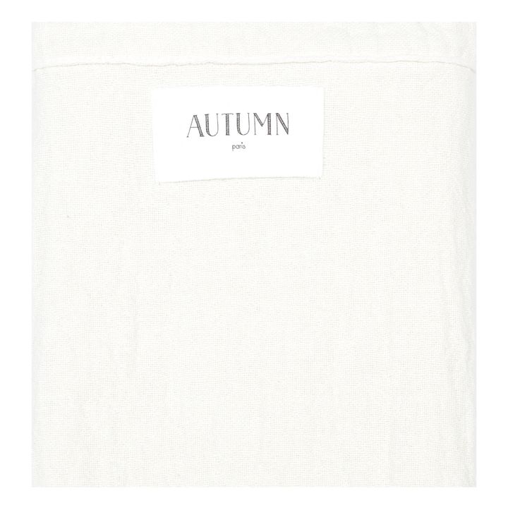 Tovagliolo Punto in jacquard di cotone bio | Bianco latte- Immagine del prodotto n°2