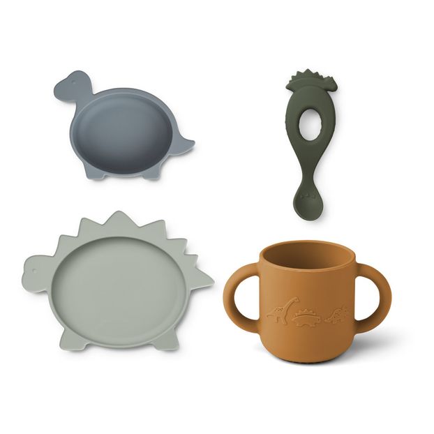 Vivi Dino Silicone Tableware Set - Set of 5-product