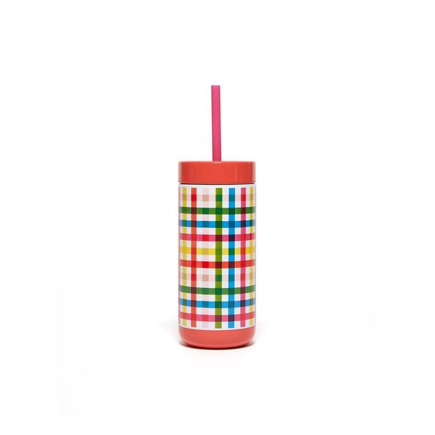 Gobelet Block Party en acier inoxydable avec paille-product