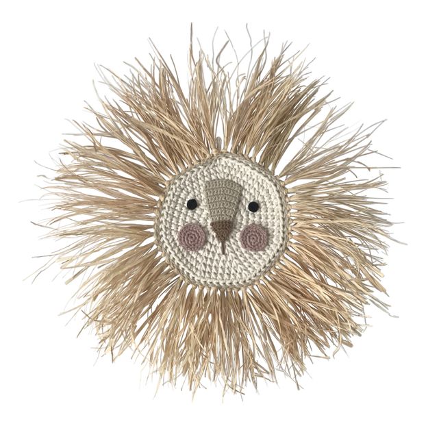 Lion en raphia à accrocher-product