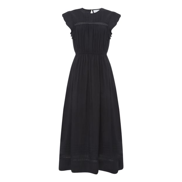 Vestido Largo Olive gasa de algodón orgánico-product