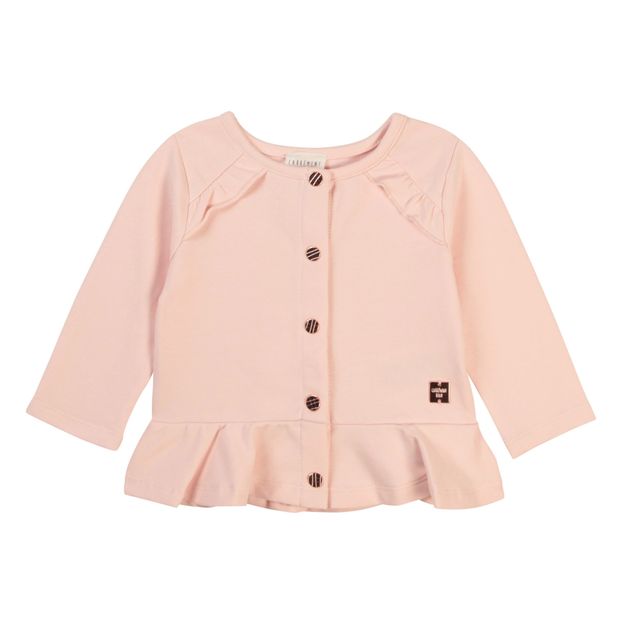 Cardigan Molleton Bio Volants-product