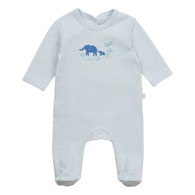 Pyjama à Pieds Coton Bio Elephants-product