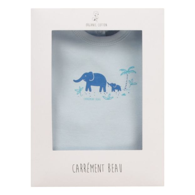 Pyjama à Pieds Coton Bio Elephants-product