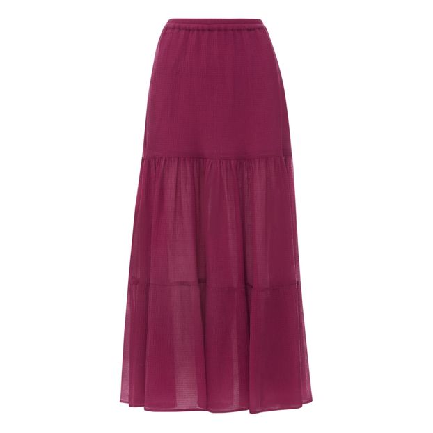 Jupe Porto Cervo Soie et Coton Gauffré-product
