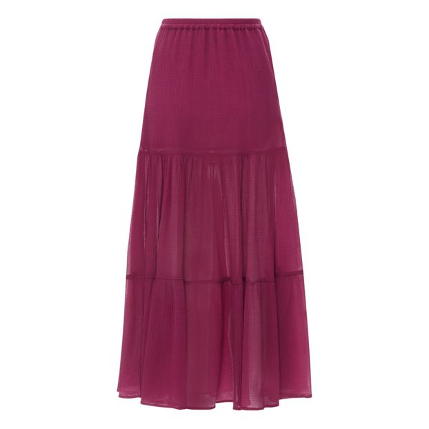 Jupe Porto Cervo Soie et Coton Gauffré-product