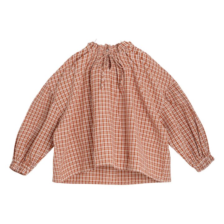 Olivia Organic Cotton Blouse - Women's Collection | Caramel- Product image n°0