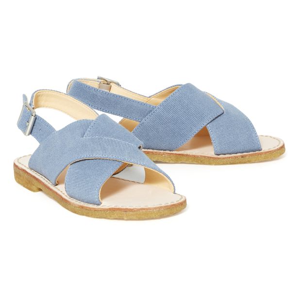 Crossed Vegan Canvas Sandals-product