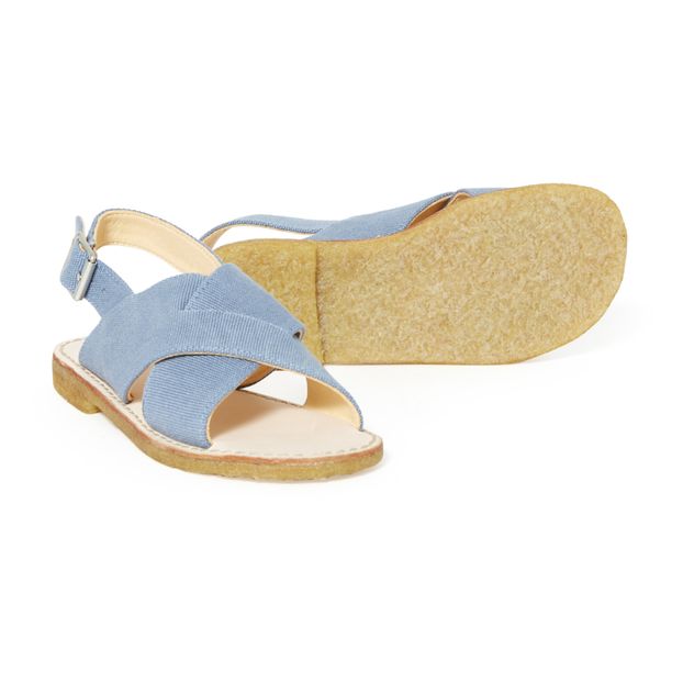 Crossed Vegan Canvas Sandals-product