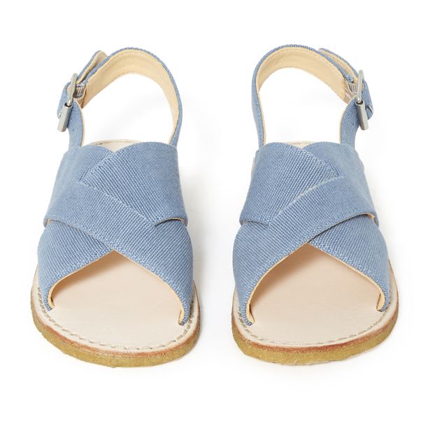 Crossed Vegan Canvas Sandals-product