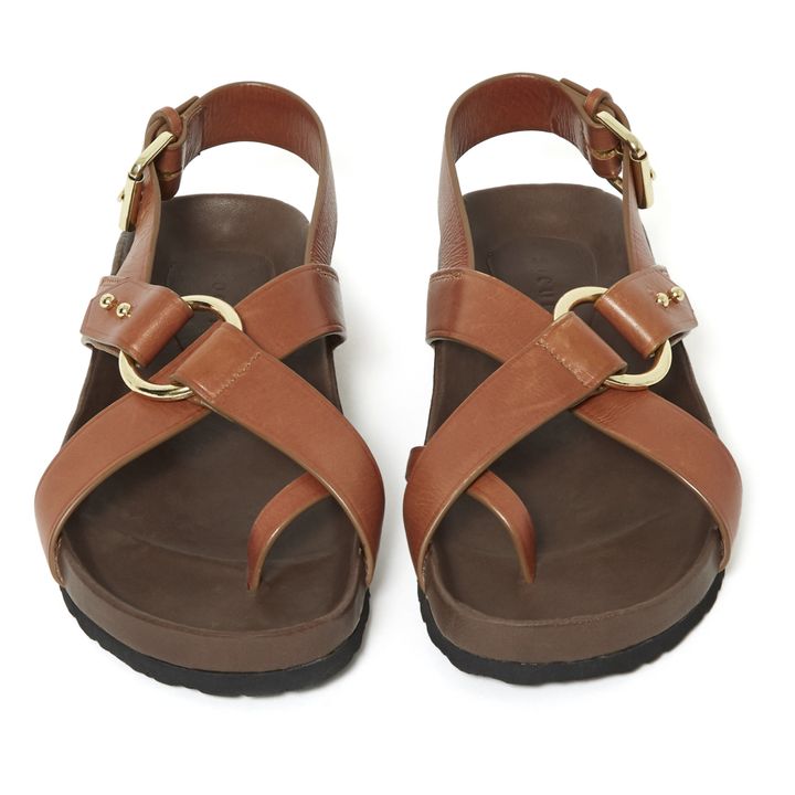 Sandali in pelle Mexico | Cognac- Immagine del prodotto n°6