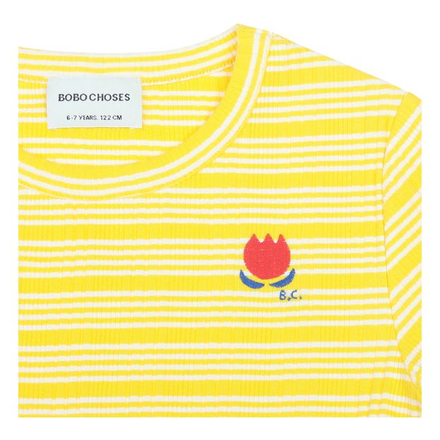 T-Shirt Cropped Coton Bio Rayé-product