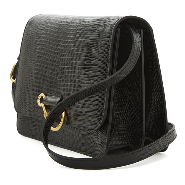 Borsa Hook in pelle goffrata di lucertola-product
