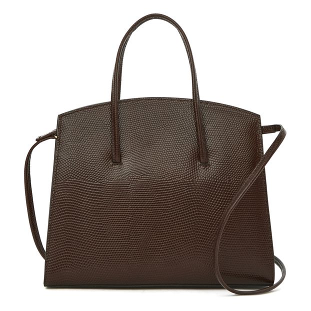 Lizard Embossed Leather Minimal Bag -product