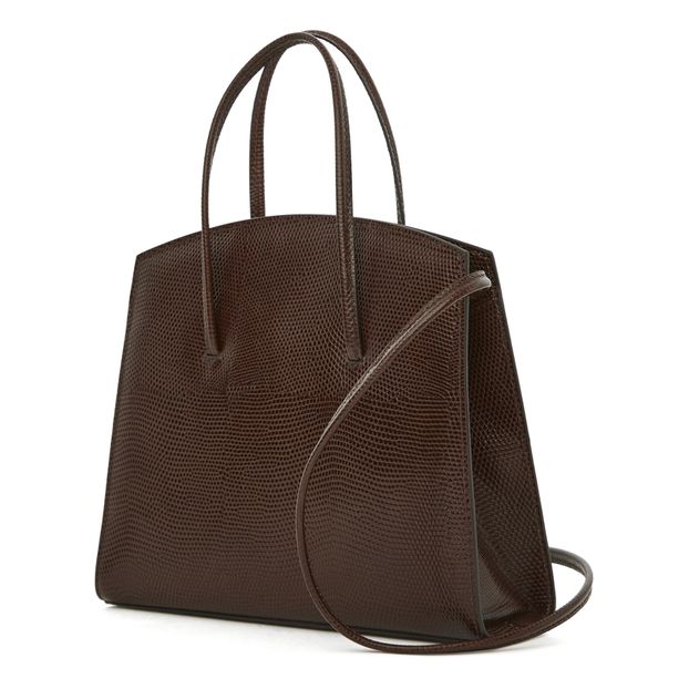 Lizard Embossed Leather Minimal Bag -product