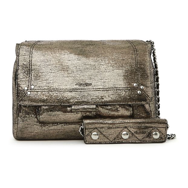 Bolso Lulu M Lamé de Piel-product