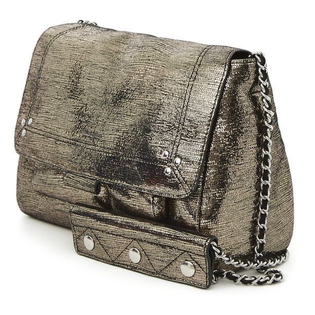 Bolso Lulu M Lamé de Piel-product