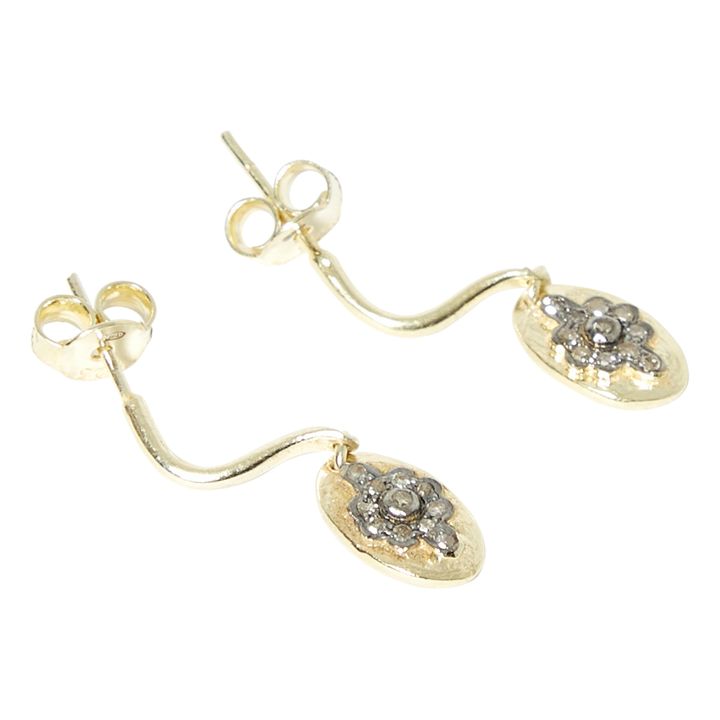 Pendientes Liby D Dorado- Imagen del producto n°3