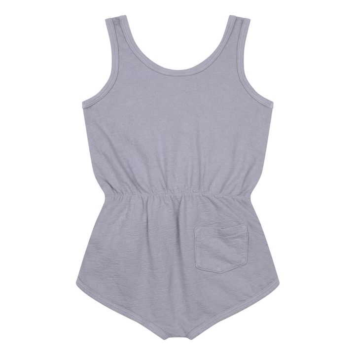 Kurzer Overall aus Bio-Baumwolle | Grau- Produktbild Nr. 7