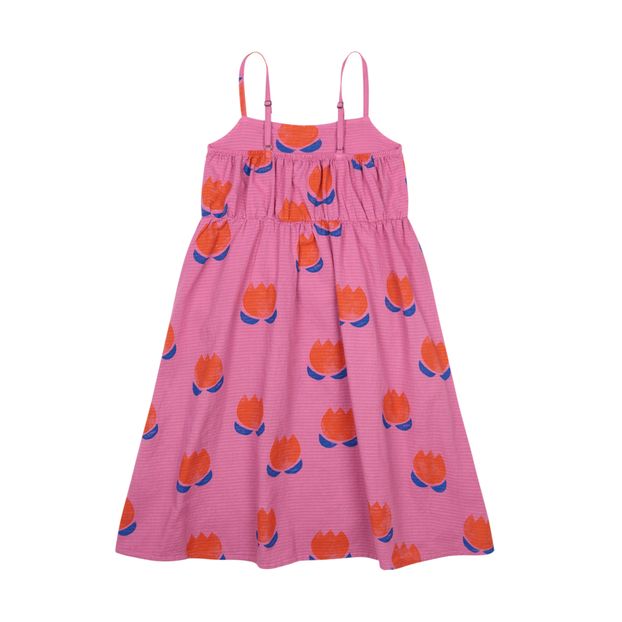 Long Buttoned Organic Cotton Tulip Dress -product