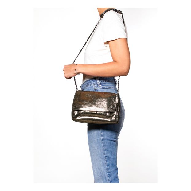 Bolso Lulu M Lamé de Piel-product