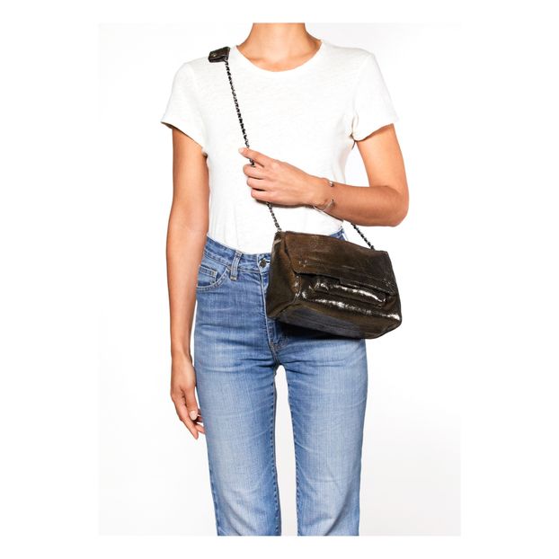 Bolso Lulu M Lamé de Piel-product