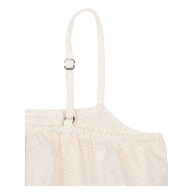Long Buttoned Organic Cotton Bicolour Dress -product