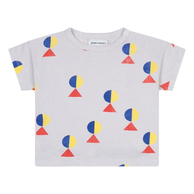 T-Shirt in cotone bio geometrica-product