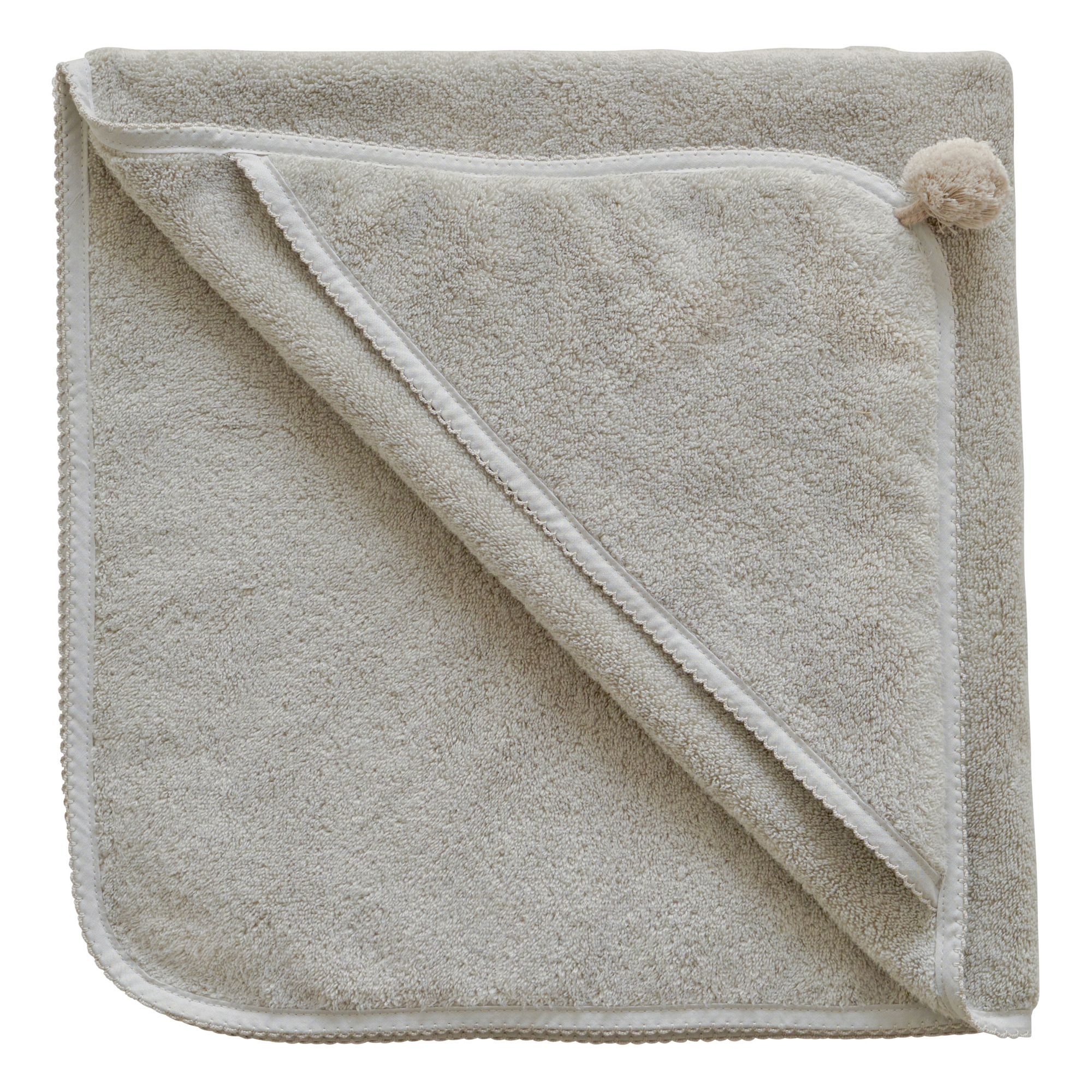 Cotton Bath Cape | Pale green- Product image n°0