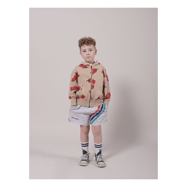 Sweat Zippé Capuche Coton Bio Poivrons-product