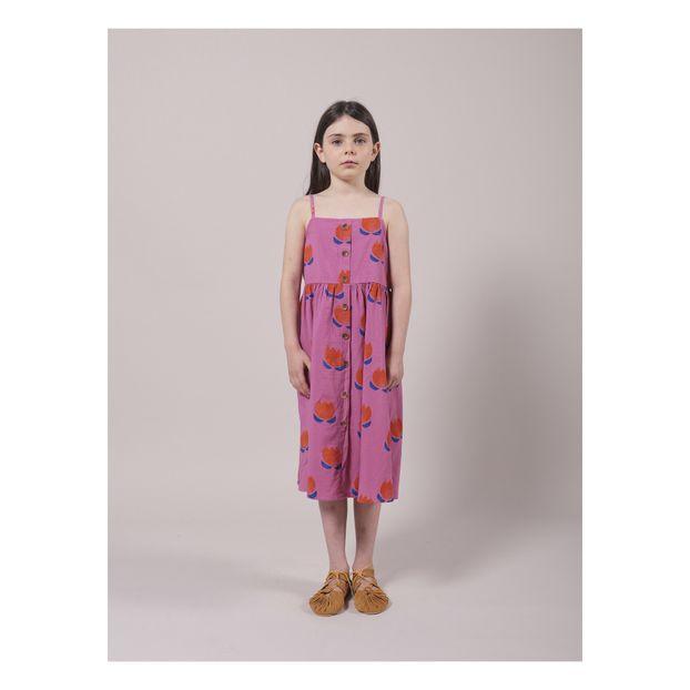 Long Buttoned Organic Cotton Tulip Dress -product